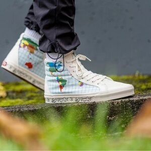 VANS SAVE OUR PLANET SK-8 HI REISSUE SKATE SHOES